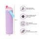 Термопляшка 600 мл сталева 2в1 Kambukka Dupla Insulated бузковий - 11-10012 Термопляшка 600 мл сталева 2в1 Kambukka Dupla Insulated бузковий - 11-10012