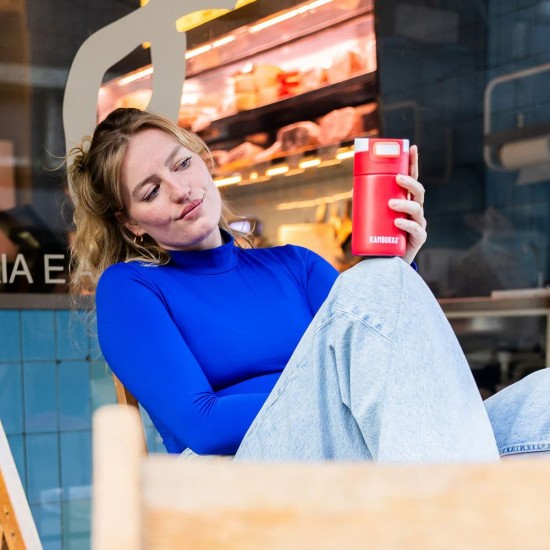 Термокружка 300 мл сталева Kambukka Etna, вакуумна кораловий - 11-01055