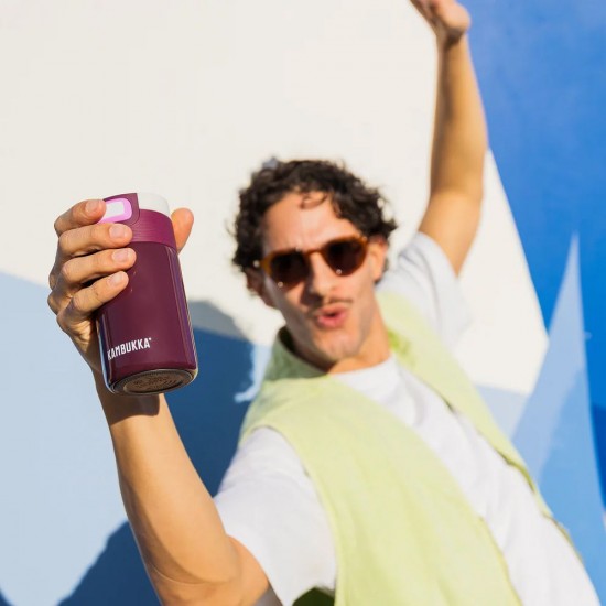 Термокружка 300 мл сталева Kambukka Etna, вакуумна баклажановий - 11-01056 Термокружка 300 мл сталева Kambukka Etna, вакуумна баклажановий - 11-01056