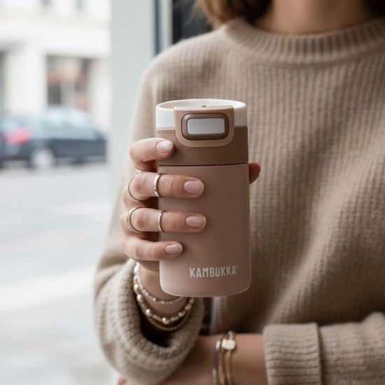 Термокружка 300 мл сталева Kambukka Etna, вакуумна мокко - 11-01062 Термокружка 300 мл сталева Kambukka Etna, вакуумна мокко - 11-01062