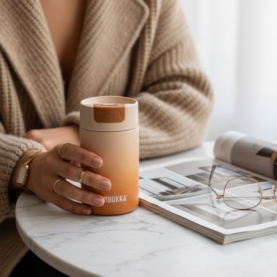 Термокружка 300 мл сталева Kambukka Olympus, вакуумна мокко-кремовий - 11-02030