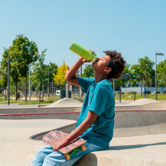 Термопляшка 750 мл сталева Kambukka Elton Insulated, вакуумна лайм - 11-03042 Термопляшка 750 мл сталева Kambukka Elton Insulated, вакуумна лайм - 11-03042