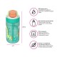 Пляшка для води 400 мл тританова Kambukka Lagoon зелений/помаранчевий - 11-04058