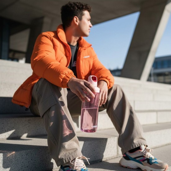 Пляшка для води 500 мл тританова Kambukka Reno світло-рожевий - 11-05025 Пляшка для води 500 мл тританова Kambukka Reno світло-рожевий - 11-05025