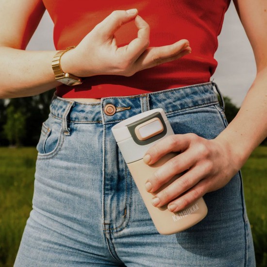 Термокружка 300 мл сталева Kambukka Etna, вакуумна кремовий - 11-01040