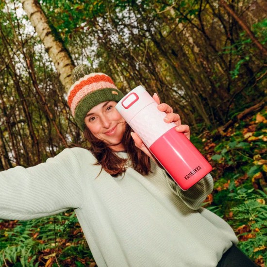 Термокружка 500 мл сталева Kambukka Etna Grip, вакуумна рожевий/малиновий - 11-01048