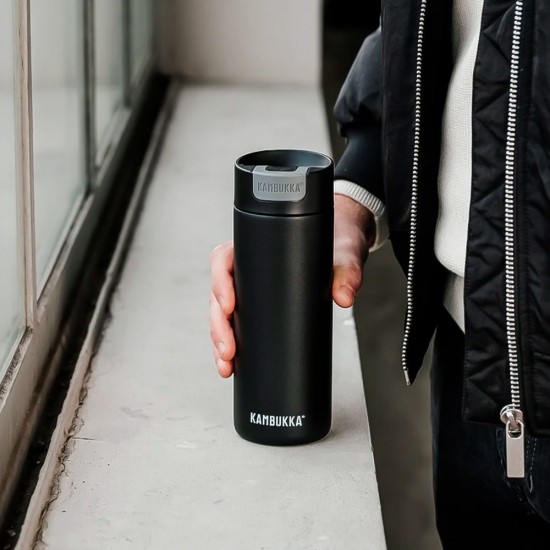 Термокружка 500 мл сталева Kambukka Olympus, вакуумна чорний - 11-02016