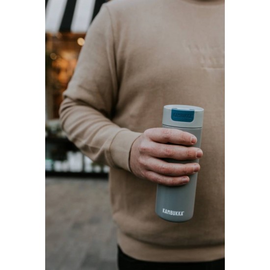 Термокружка 500 мл сталева Kambukka Olympus, вакуумна синьо-сірий - 11-02017