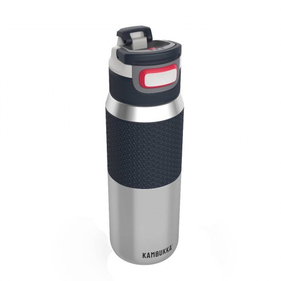 Термопляшка для води Kambukka Elton Insulated, вакуумна, 750 мл чорний/сріблястий - 11-03025