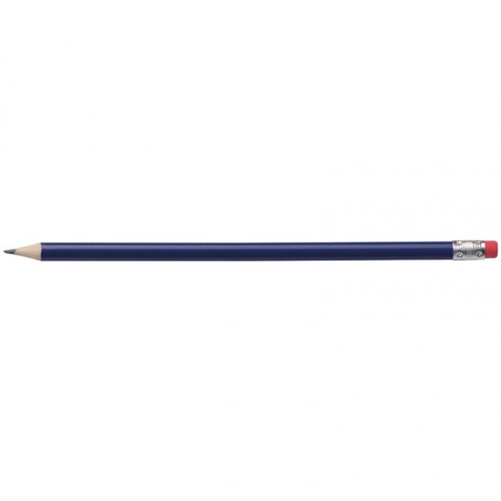 Олівець дерев'яний з гумкою синій - 1039304