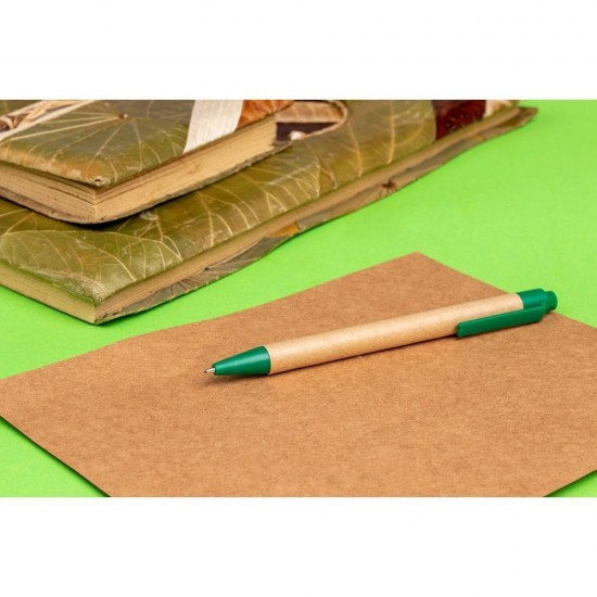 Ручка з картону зелений - 1039709
