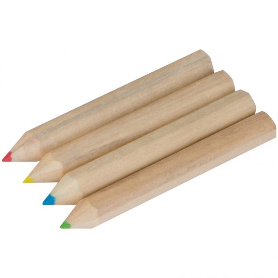 Набір міні-олівців кольорових 4 шт коричневий - 1112801