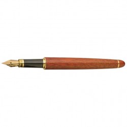 Набір ручка кулькова і ручка пір'яна з рожевого дерева коричневий - 1401501