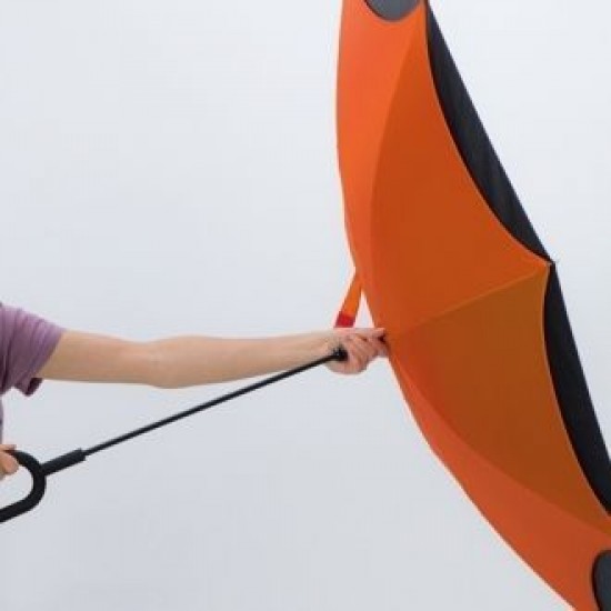 Парасоля-тростина механічна Macma MС Twocolor зворотнього складання чорний/помаранчевий - 4047610