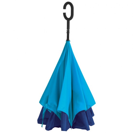 Парасоля-тростина механічна Macma MС Twocolor зворотнього складання синій/блакитний - 4047624