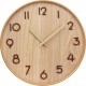 Настінний годинник дерев'яний бежевий - 4259113