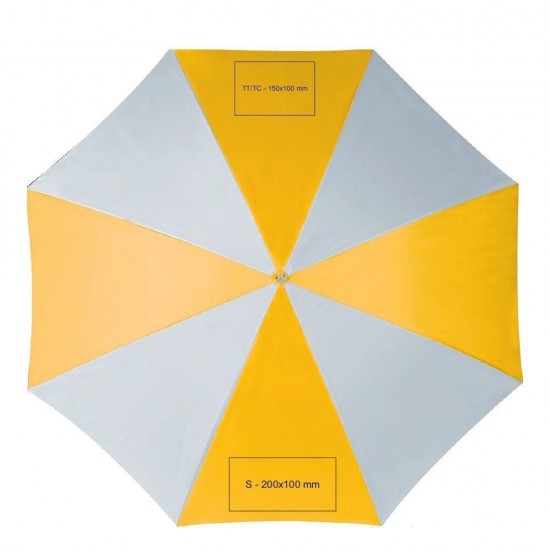 Парасоля-тростина автоматична Macma MC Twocolor жовтий/білий - 4508508