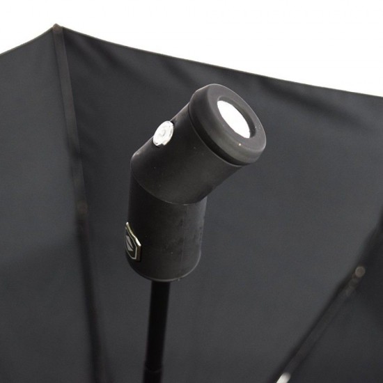 Парасоля складана автоматична Line Art Light, з підсвічуванням чорний - 45550-3