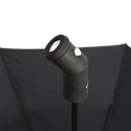 Парасоля складана автоматична Line Art Light, з підсвічуванням чорний - 45550-3