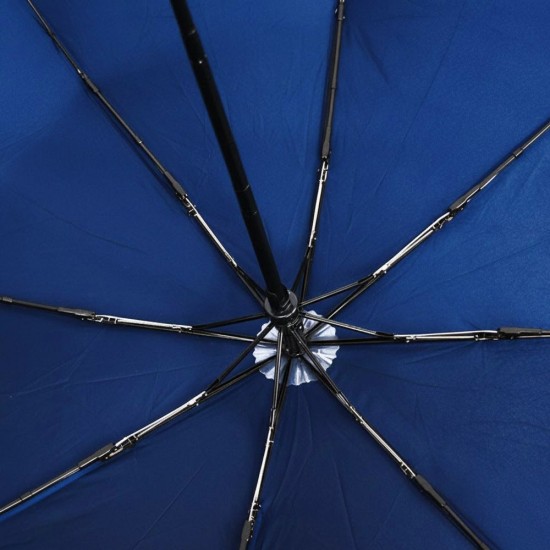 Парасоля складана автоматична Line Art Light, з підсвічуванням темно-синій - 45550-44