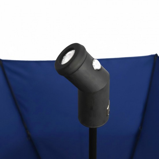 Парасоля складана автоматична Line Art Light, з підсвічуванням темно-синій - 45550-44