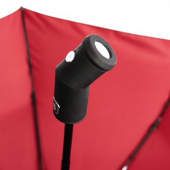 Парасоля складана автоматична Line Art Light, з підсвічуванням червоний - 45550-5 Парасоля складана автоматична Line Art Light, з підсвічуванням червоний - 45550-5