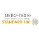 Маска для обличчя з бавовни із сертифікатом OEKO-TEX чорний - 5046403