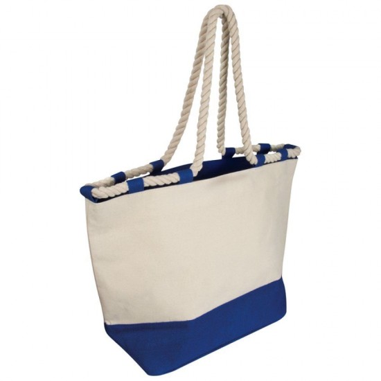 Еко-сумка пляжна з джута синій - 6086404