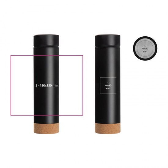 Термос 450 мл сталевий Macma, вакуумний чорний - 6214203