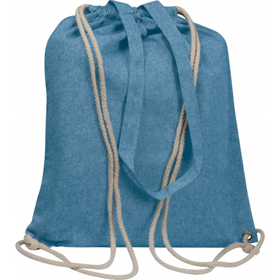 Рюкзак-мішок з бавовни синій - 6254304