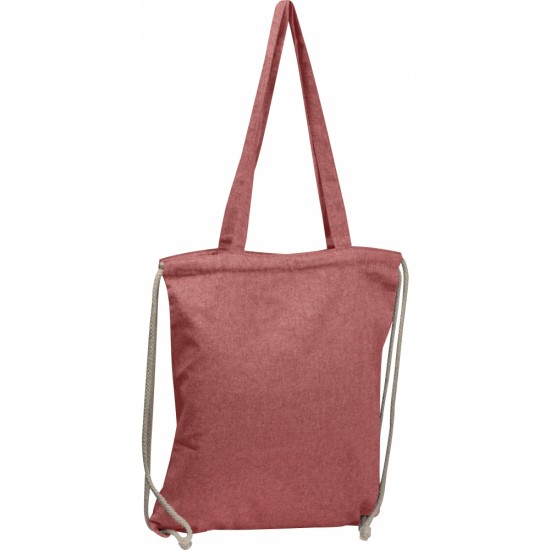 Рюкзак-мішок з бавовни червоний - 6254305