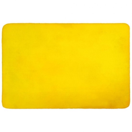 Плед флісовий жовтий - 6690208