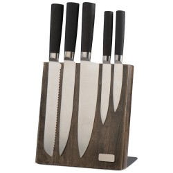 Набір кухонних ножів чорний - 8079103