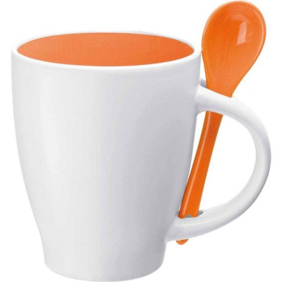 Чашка фарфорова помаранчевий - 8509510