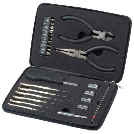 Набір інструментів 27в1 Macma, в кейсі сірий/чорний - 8782307 Набір інструментів 27в1 Macma, в кейсі сірий/чорний - 8782307