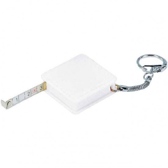 Рулетка-брелок 1 м Macma білий - 8880806