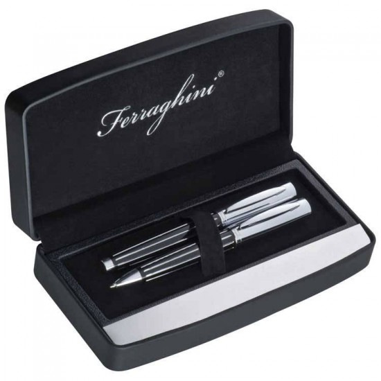 Набір ручок Ferraghini в чохлі чорний - F20703