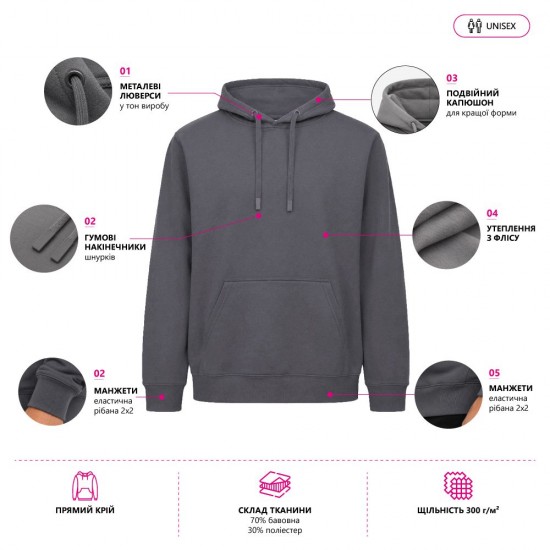Худі Nikibo Essential темно-зелений - 10090101-99S