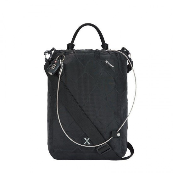Сумка через плече - речовий мішок антизлодій Pacsafe Travelsafe X15 чорний - 10483100