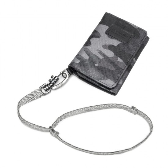Ремінець для гаманця Pacsafe Cut resistant wallet strap сірий - 10541103