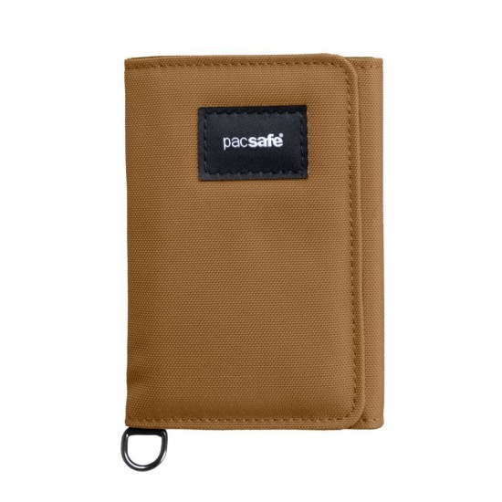 Гаманець антизлодій Pacsafe RFIDsafe trifold коричневий - 11005205