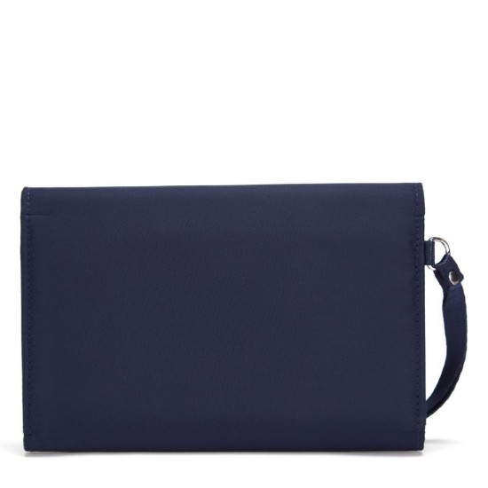 Гаманець-клатч антизлодій Pacsafe RFIDsafe clutch темно-синій - 11015645