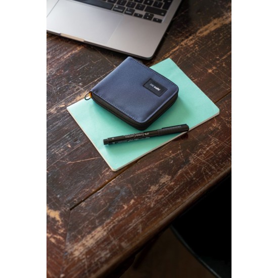 Гаманець антизлодій Pacsafe RFIDsafe темно-синій - 11050651