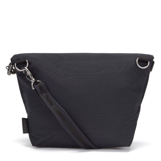 Сумка через плече жіноча антизлодій Pacsafe Citysafe CX Convertible Crossbody чорний еконіл - 20405138