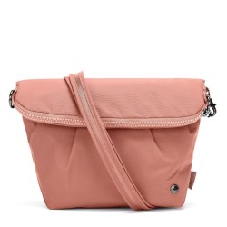 Сумка через плече жіноча антизлодій Pacsafe Citysafe CX Convertible Crossbody рожевий - 20405340