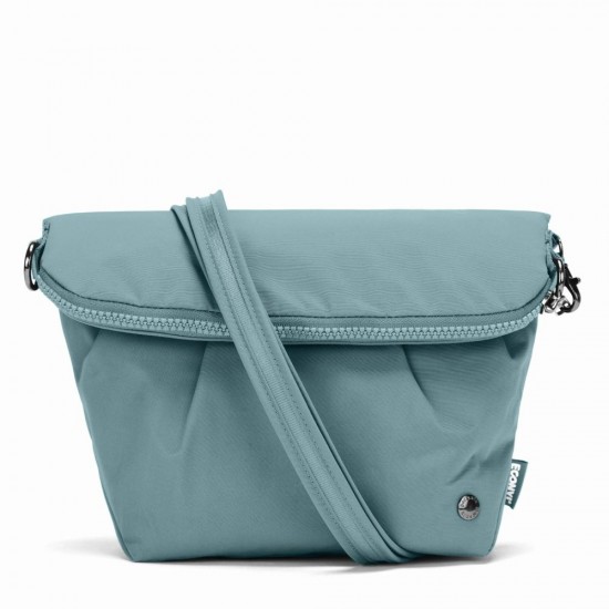 Сумка через плече жіноча антизлодій Pacsafe Citysafe CX Convertible Crossbody свіжий м'ятний - 20405528