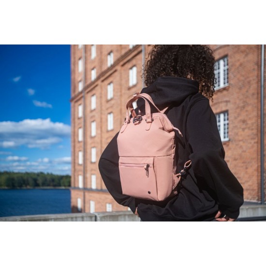 Рюкзак жіночий антизлодій Pacsafe CX mini, 6 ступенів захисту рожевий - 20421340