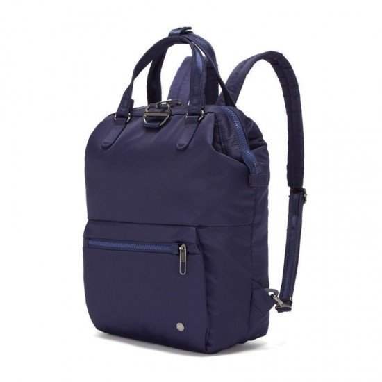 Рюкзак жіночий Citysafe CX mini backpack, 6 ступенів захисту темно-синій - 20421645