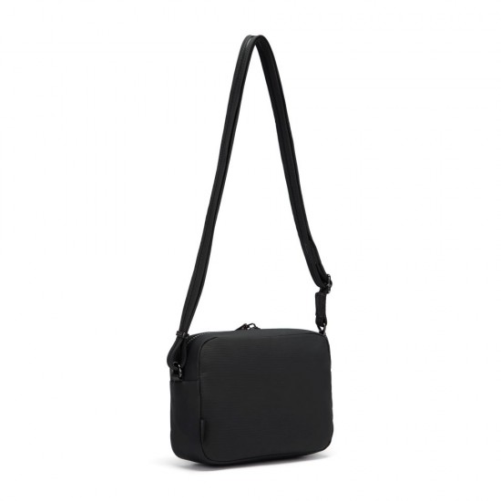 Сумка через плече жіноча антизлодій Pacsafe Citysafe CX square Crossbody чорний - 20436138