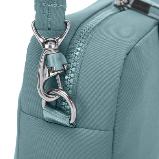 Сумка через плече жіноча антизлодій Pacsafe Citysafe CX square Crossbody свіжий м'ятний - 20436528